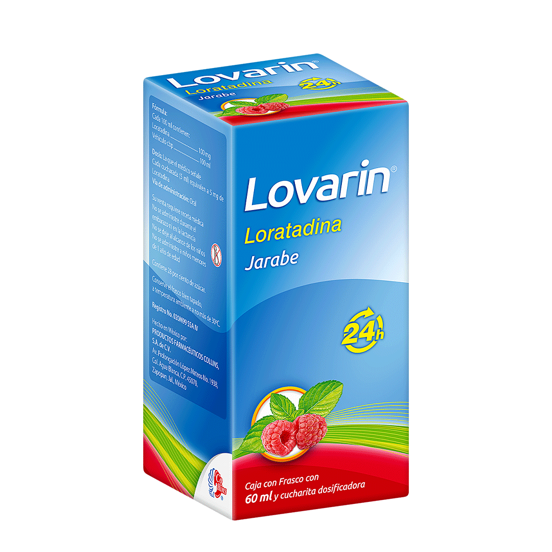 LOVARIN 24H JARABE Fco. 60 ML. 100 MG/100 ML.